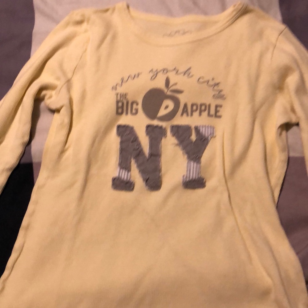 Yellow comfy cotton long sleeve shirt